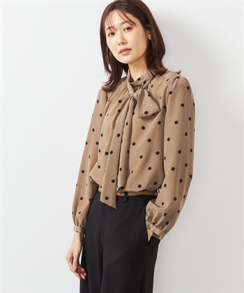 A/C DESIGN BY ALPHA CUBIC 2WAYボウタイブラウス_variationthumb_3