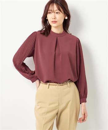 A/C DESIGN BY ALPHA CUBIC プリーツスリーブブラウス_variationthumb_1