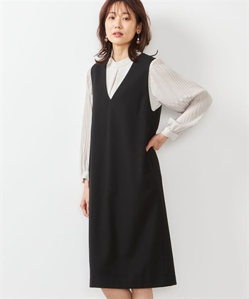 A/C DESIGN BY ALPHA CUBIC ローズオイル加工ジャンパースカート_variationthumb_1