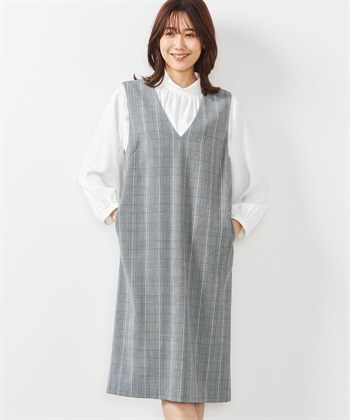 A/C DESIGN BY ALPHA CUBIC ローズオイル加工ジャンパースカート_variationthumb_2