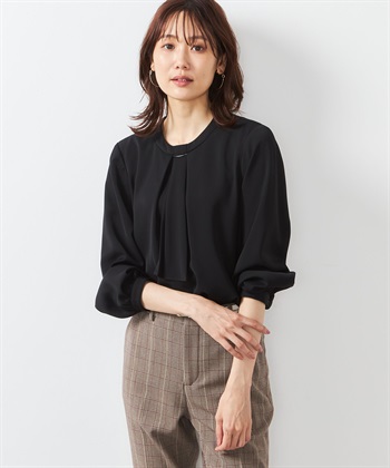 A/C DESIGN BY ALPHA CUBIC メタルパーツ付きボウタイブラウス_variationthumb_2