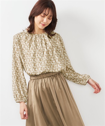 A/C DESIGN BY ALPHA CUBIC プリントブラウス_variationthumb_2