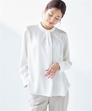 A/C DESIGN BY ALPHA CUBIC ストライプタイブラウス_variationthumb_1