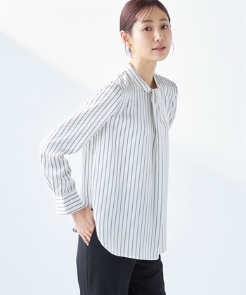 A/C DESIGN BY ALPHA CUBIC ストライプタイブラウス_variationthumb_2