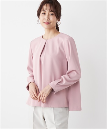 A/C DESIGN BY ALPHA CUBIC 【セットアップ対応】クルーネックブラウス_variationthumb_2