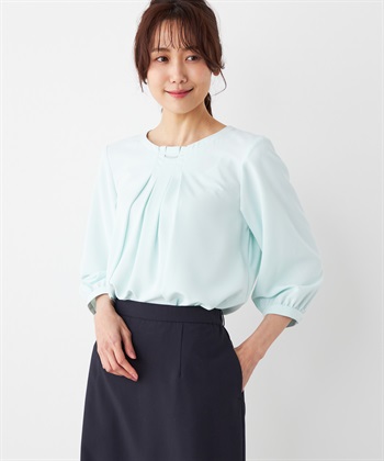 A/C DESIGN BY ALPHA CUBIC メタルパーツタックブラウス_variationthumb_3