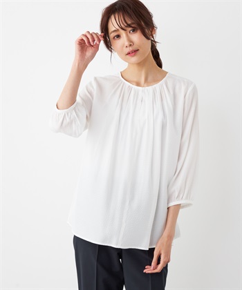 A/C DESIGN BY ALPHA CUBIC ドットブラウス_variationthumb_1