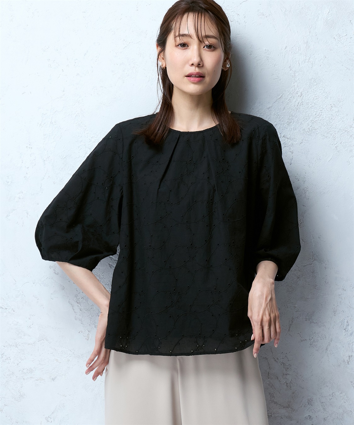 A/C DESIGN BY ALPHA CUBIC 刺しゅうブラウス_variation_4