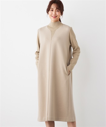 A/C DESIGN BY ALPHA CUBIC 【ウォッシャブル】ダンボールドッキングワンピース_variationthumb_1