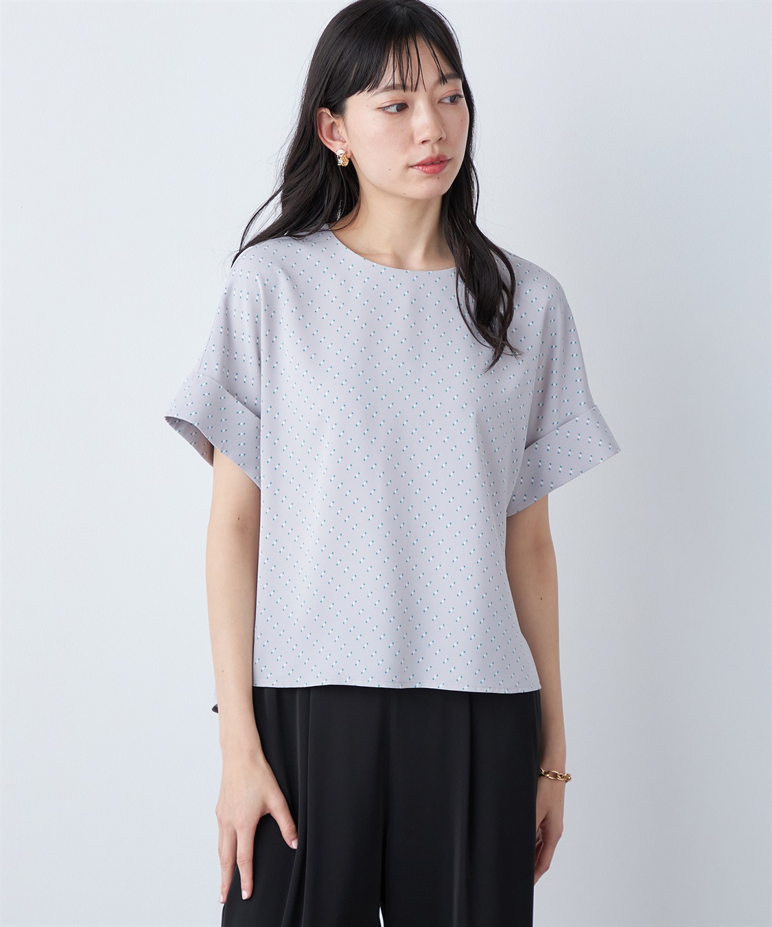 Apolina ブラウス ブルー水色 2-3y AZUL BY MOUSSY | 【着丈バリエ