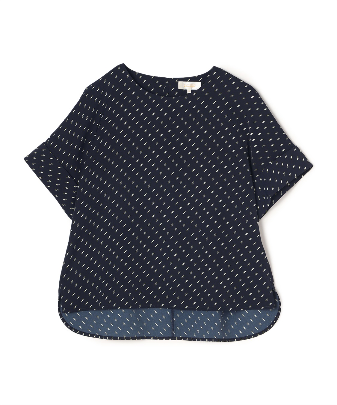 はっ水】ダブルカフスブラウス A/C DESIGN BY ALPHA CUBIC