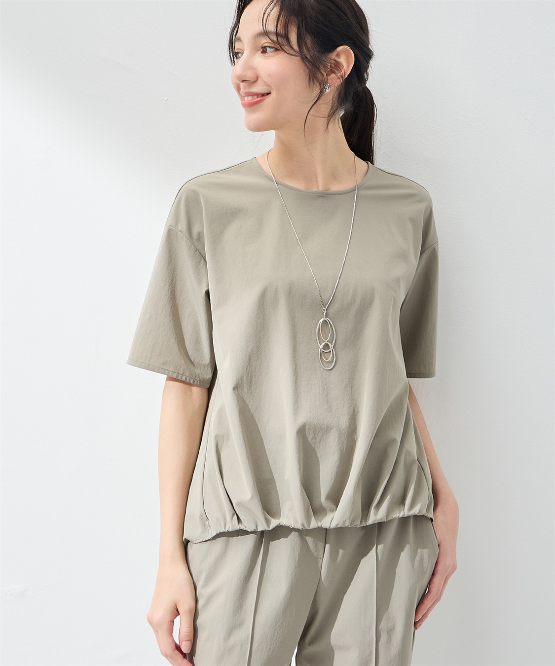 A/C DESIGN BY ALPHA CUBIC 【セットアップ対応】【はっ水・冷感】ラッシュガードブラウス_main