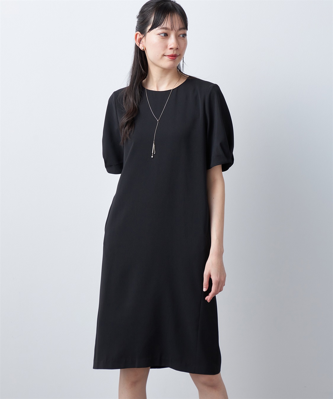 A/C DESIGN BY ALPHA CUBIC 【UVカット・冷感・ウォッシャブル】フレアスリーブワンピース_variation_1