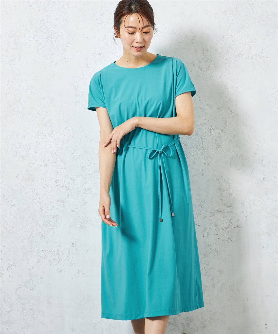 A/C DESIGN BY ALPHA CUBIC 【はっ水・冷感】ラッシュガードタックワンピース_variation_1