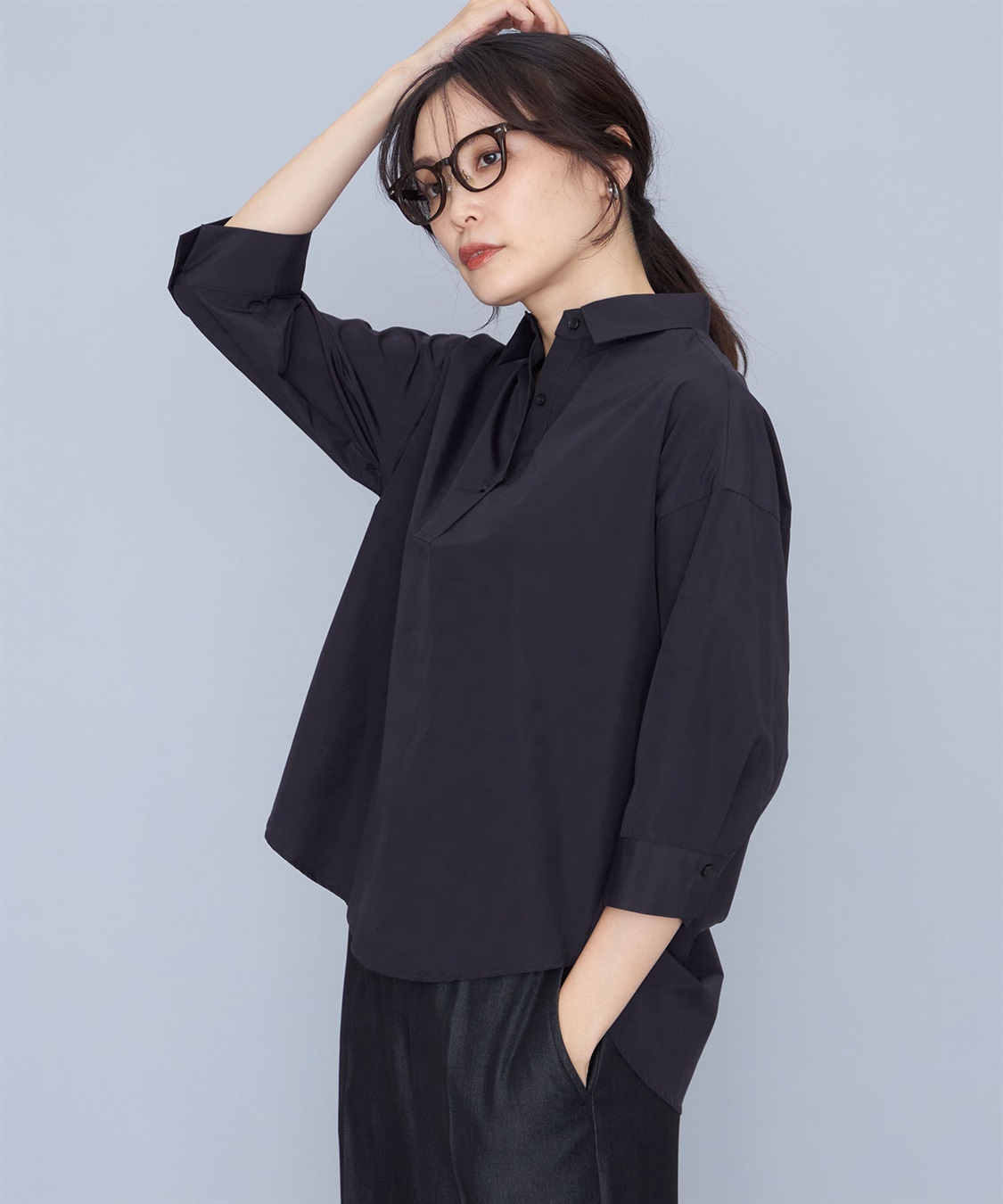 A/C DESIGN BY ALPHA CUBIC スキッパーシャツ_variation_3