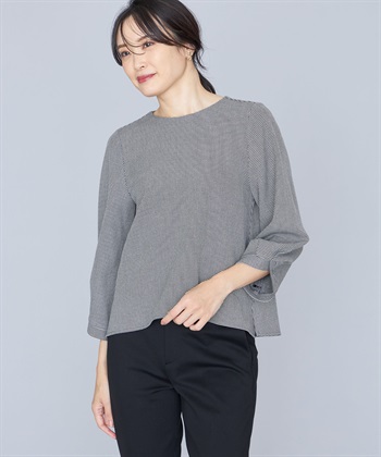 A/C DESIGN BY ALPHA CUBIC ローズ加工Tブラウス_variationthumb_1