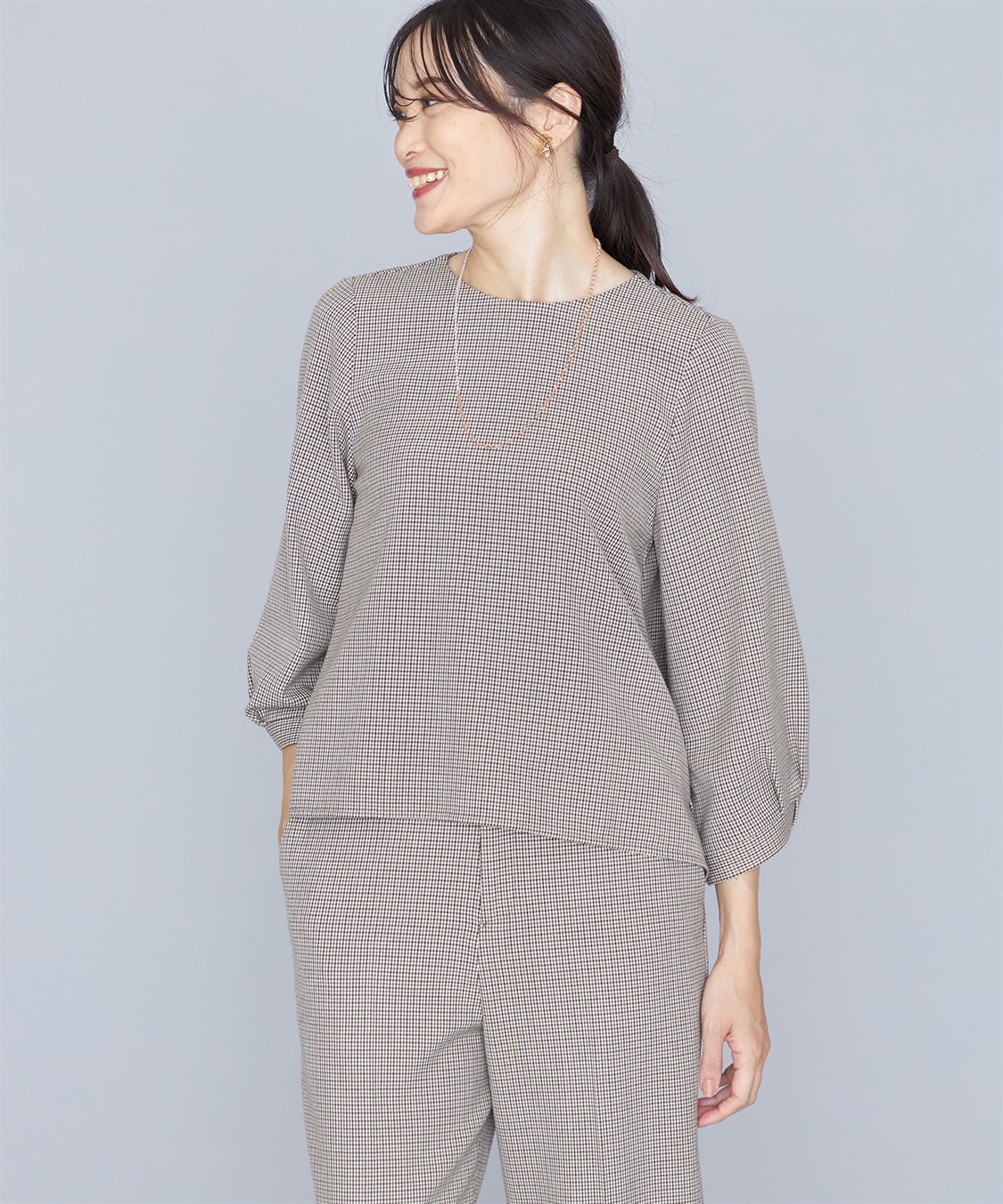 A/C DESIGN BY ALPHA CUBIC ローズ加工Tブラウス_variation_2