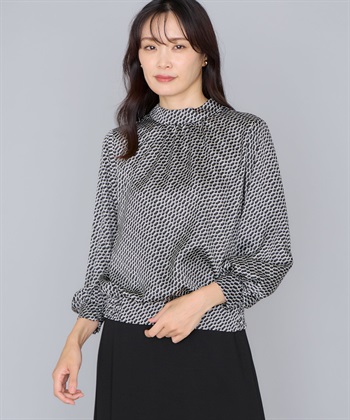 A/C DESIGN BY ALPHA CUBIC プリントブラウス_variationthumb_1