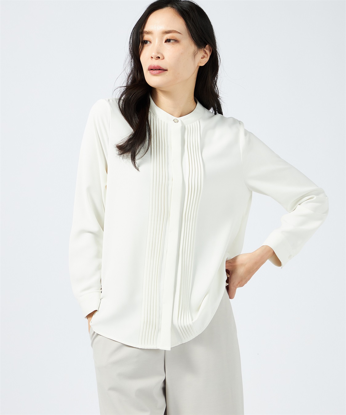 A/C DESIGN BY ALPHA CUBIC タックブラウス_variation_2