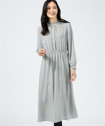 A/C DESIGN BY ALPHA CUBIC プリントワンピース_variationthumb_1