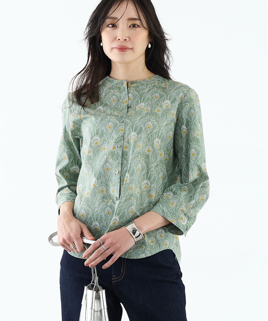 A/C DESIGN BY ALPHA CUBIC リバティシャツブラウス_variation_1