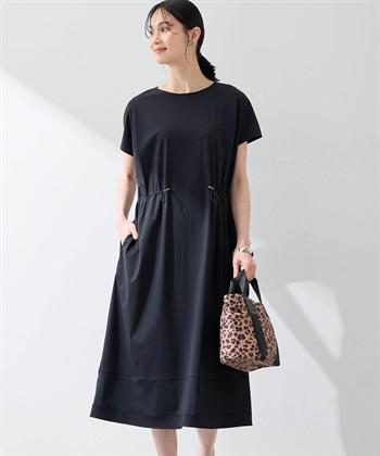 A/C DESIGN BY ALPHA CUBIC 裾メッシュ切替えラッシュワンピース【接触冷感・UVカット・撥水】_variationthumb_1