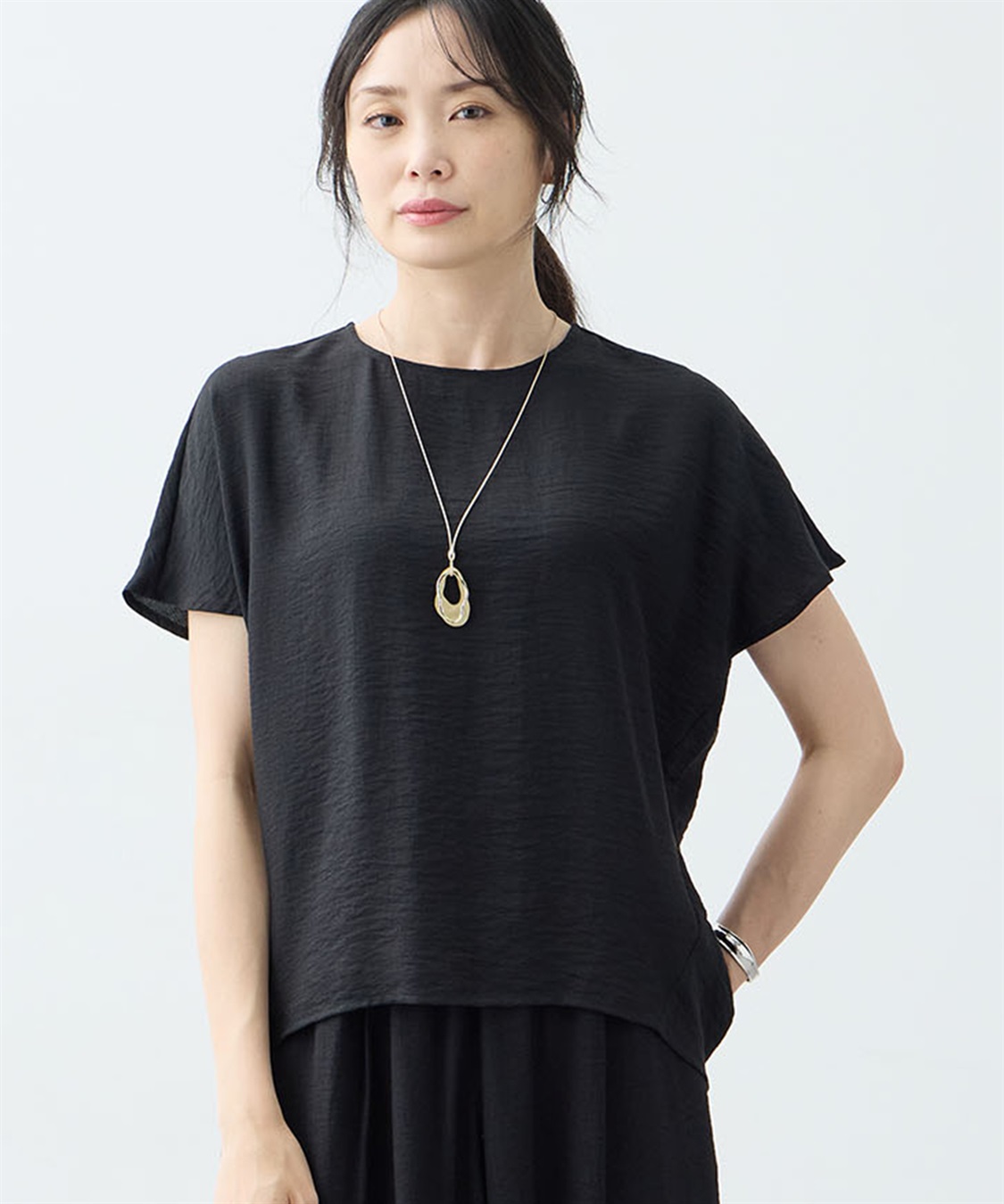 A/C DESIGN BY ALPHA CUBIC フレンチブラウス【接触冷感】_variation_1