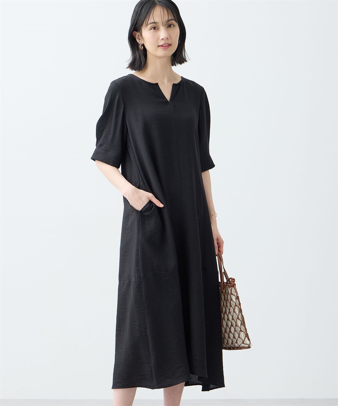 A/C DESIGN BY ALPHA CUBIC スキッパーワンピース【接触冷感】_variation_1