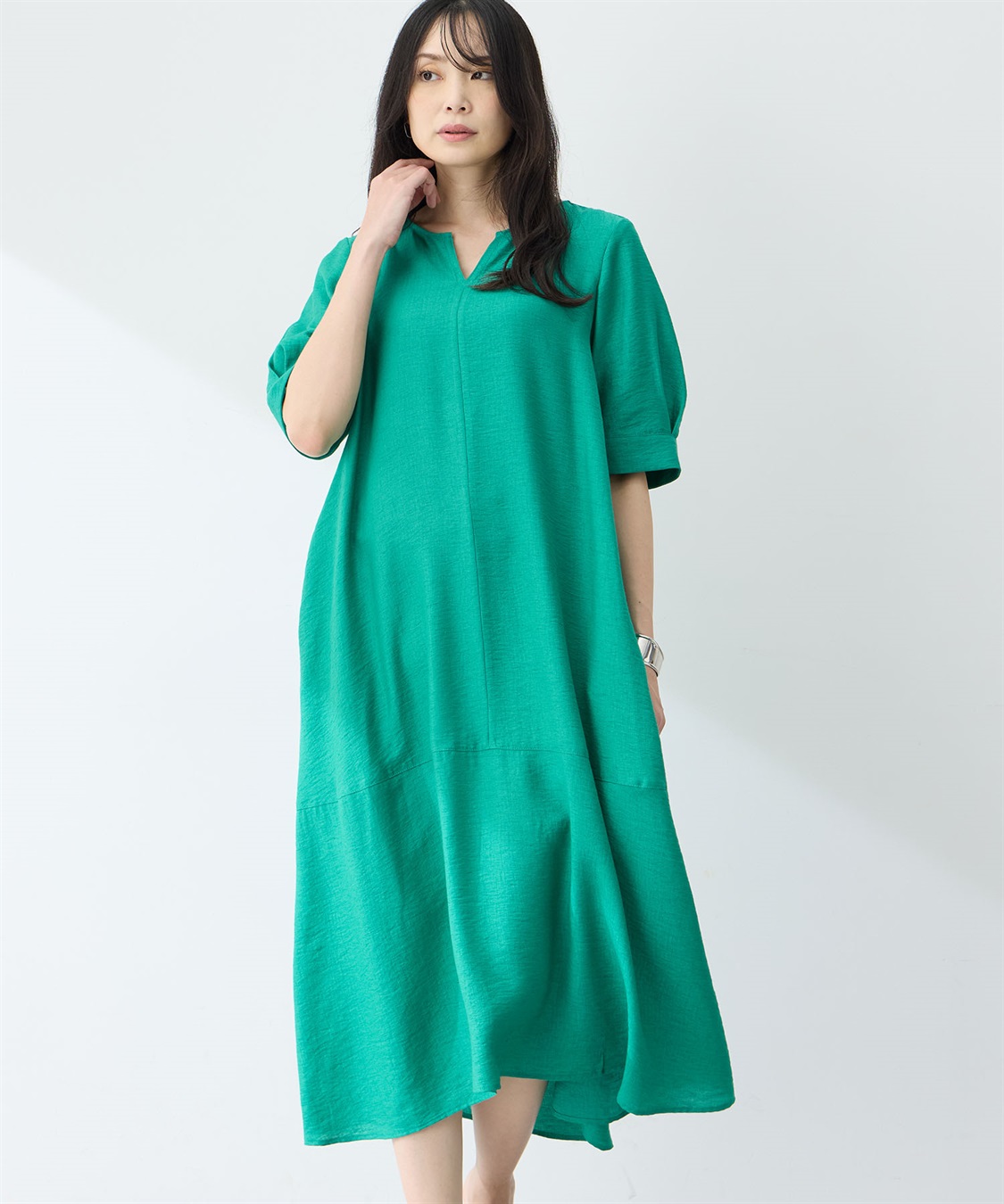 A/C DESIGN BY ALPHA CUBIC スキッパーワンピース【接触冷感】_variation_2