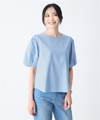 A/C DESIGN BY ALPHA CUBIC ストライプカットソーブラウス_variationthumb_2