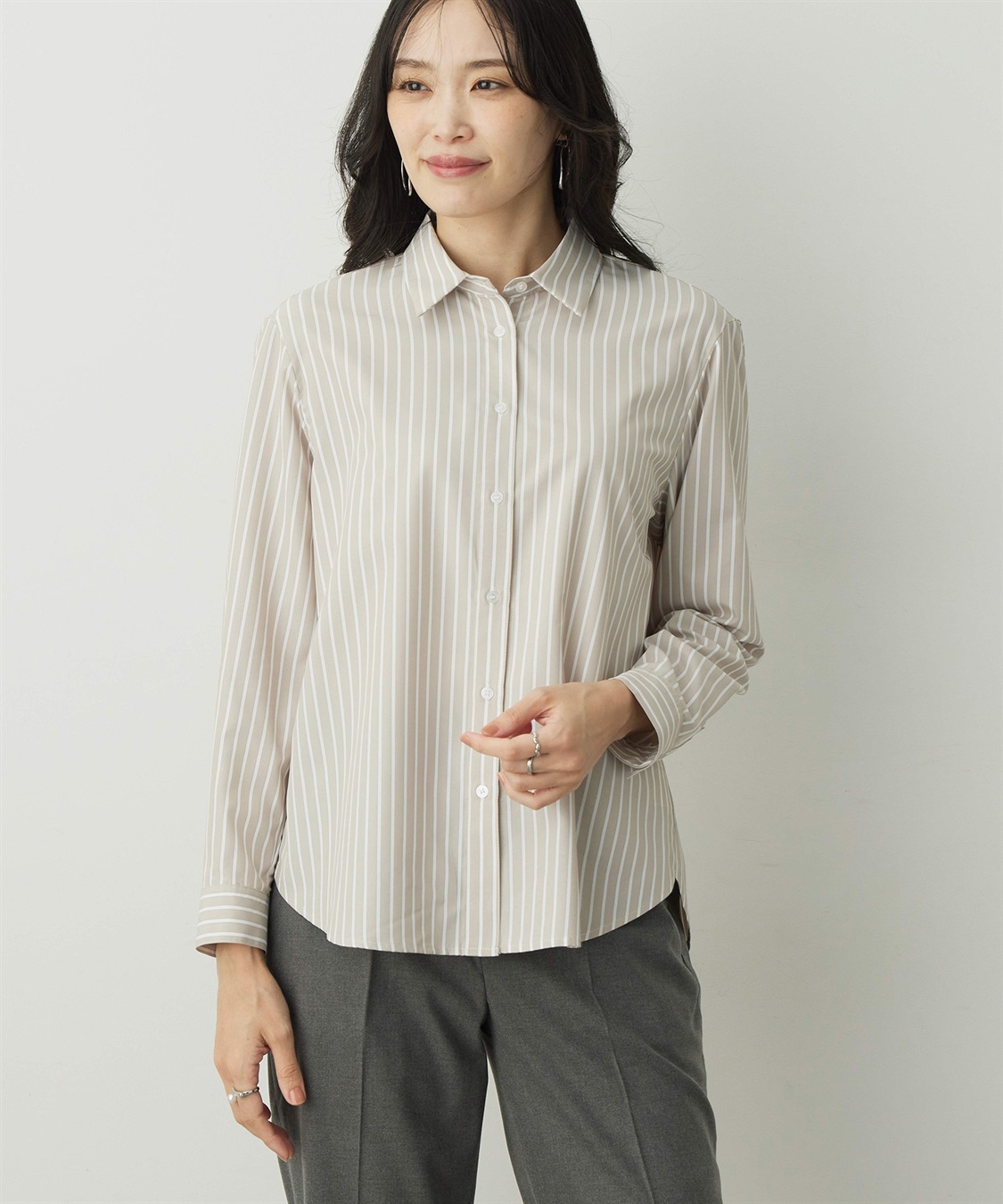 A/C DESIGN BY ALPHA CUBIC ストライプシャツ_variation_2