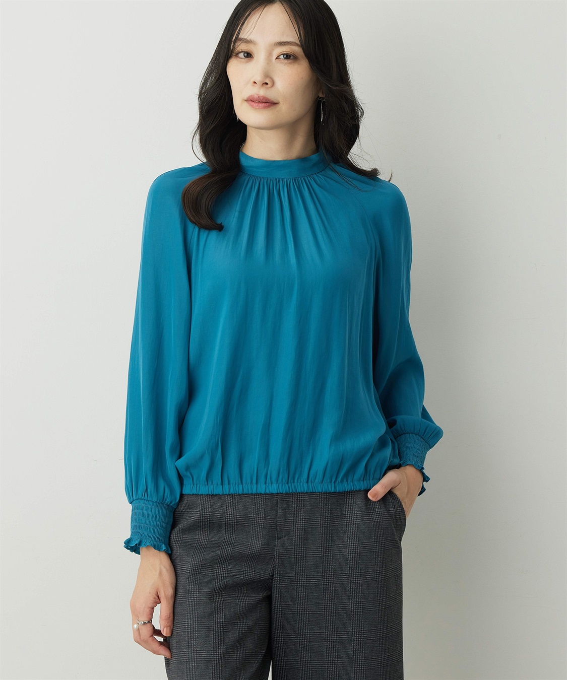 A/C DESIGN BY ALPHA CUBIC ギャザーブラウス_variation_2