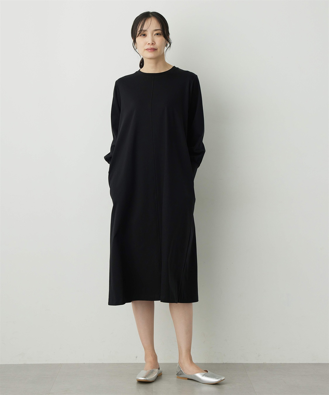 A/C DESIGN BY ALPHA CUBIC ボリュームスリーブワンピース_main