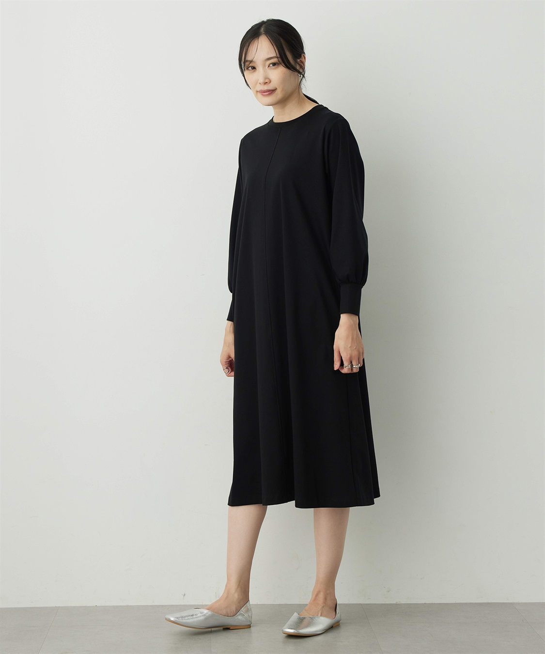 A/C DESIGN BY ALPHA CUBIC ボリュームスリーブワンピース_variation_1
