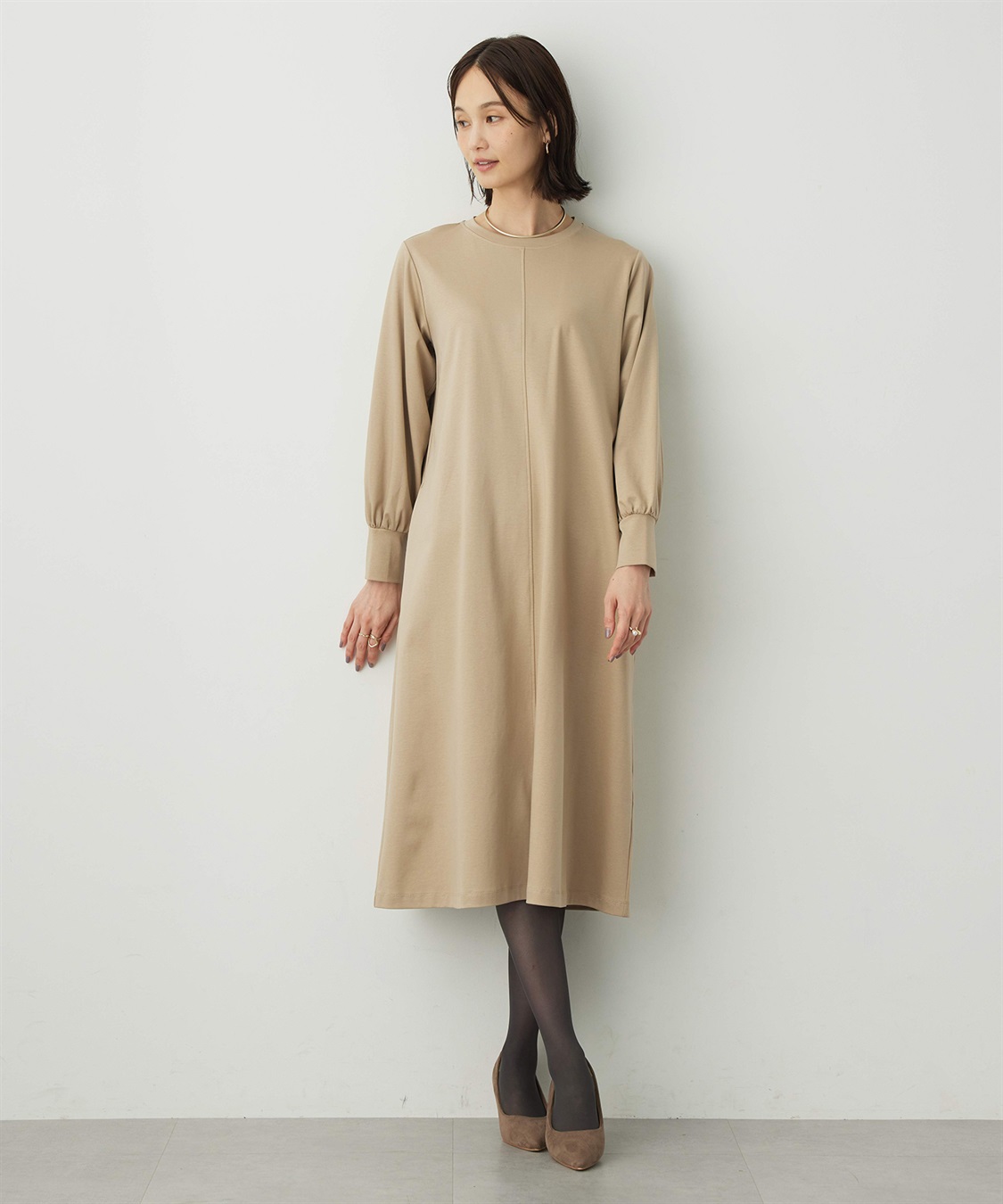 A/C DESIGN BY ALPHA CUBIC ボリュームスリーブワンピース_variation_2