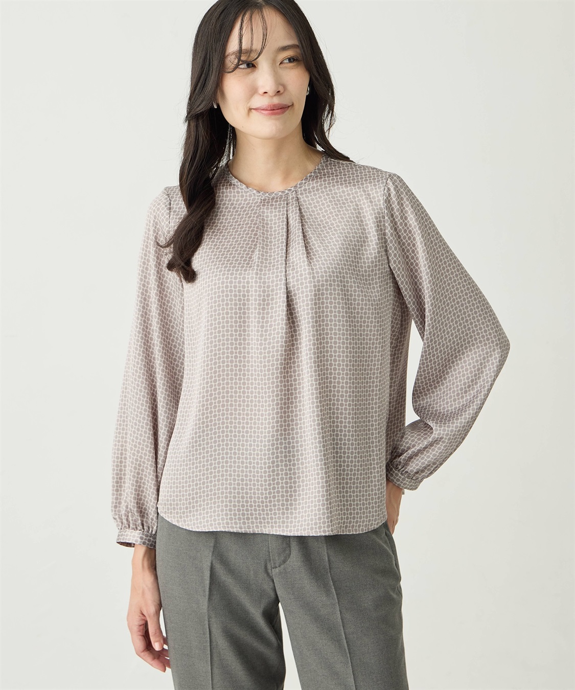 A/C DESIGN BY ALPHA CUBIC チェーンプリントブラウス_variation_1