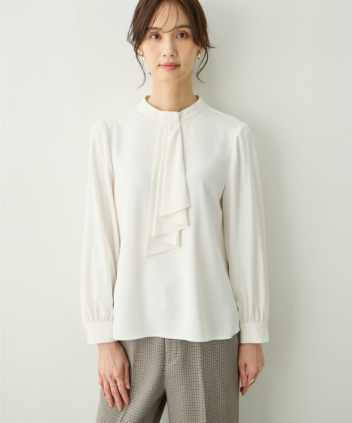 A/C DESIGN BY ALPHA CUBIC ボウタイブラウス_variation_2