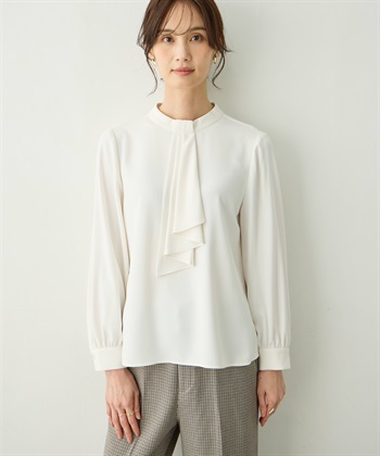 ボウタイブラウス(オフホワイト-9号)