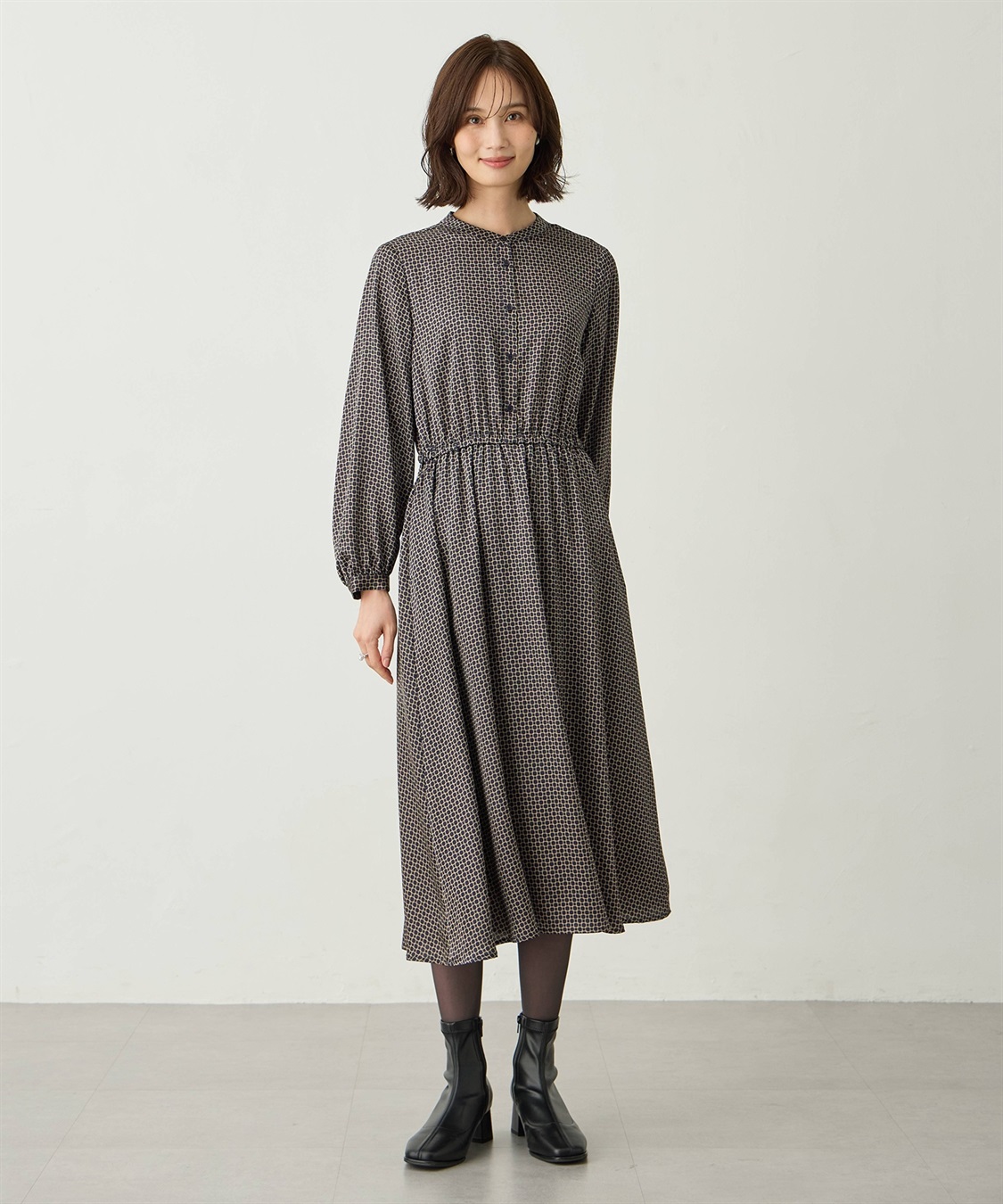 A/C DESIGN BY ALPHA CUBIC チェーンプリントワンピース_variation_2