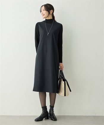 ドッキングワンピース(ブラック-M)