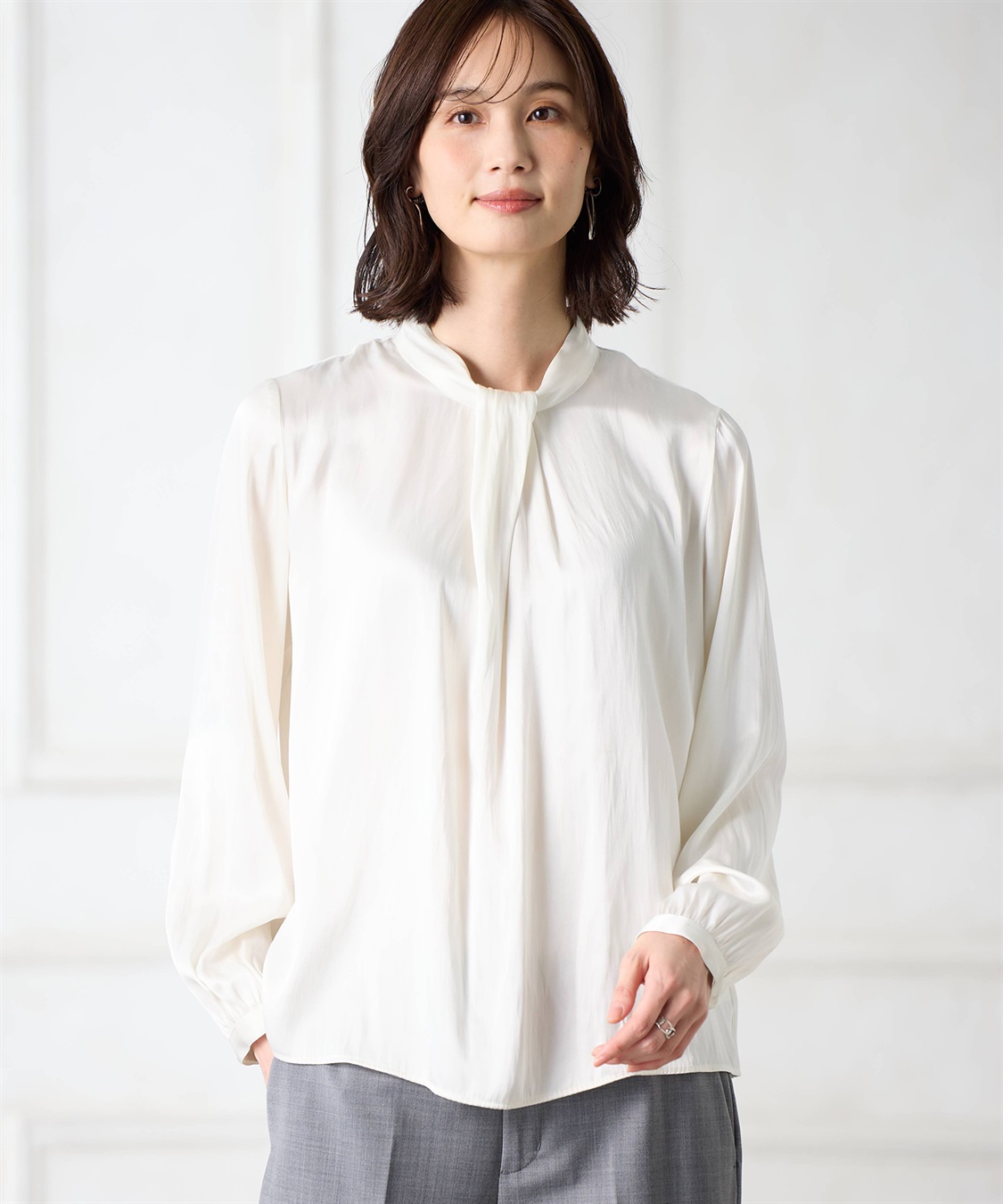 A/C DESIGN BY ALPHA CUBIC ボウタイブラウス【ファーストライン】_main