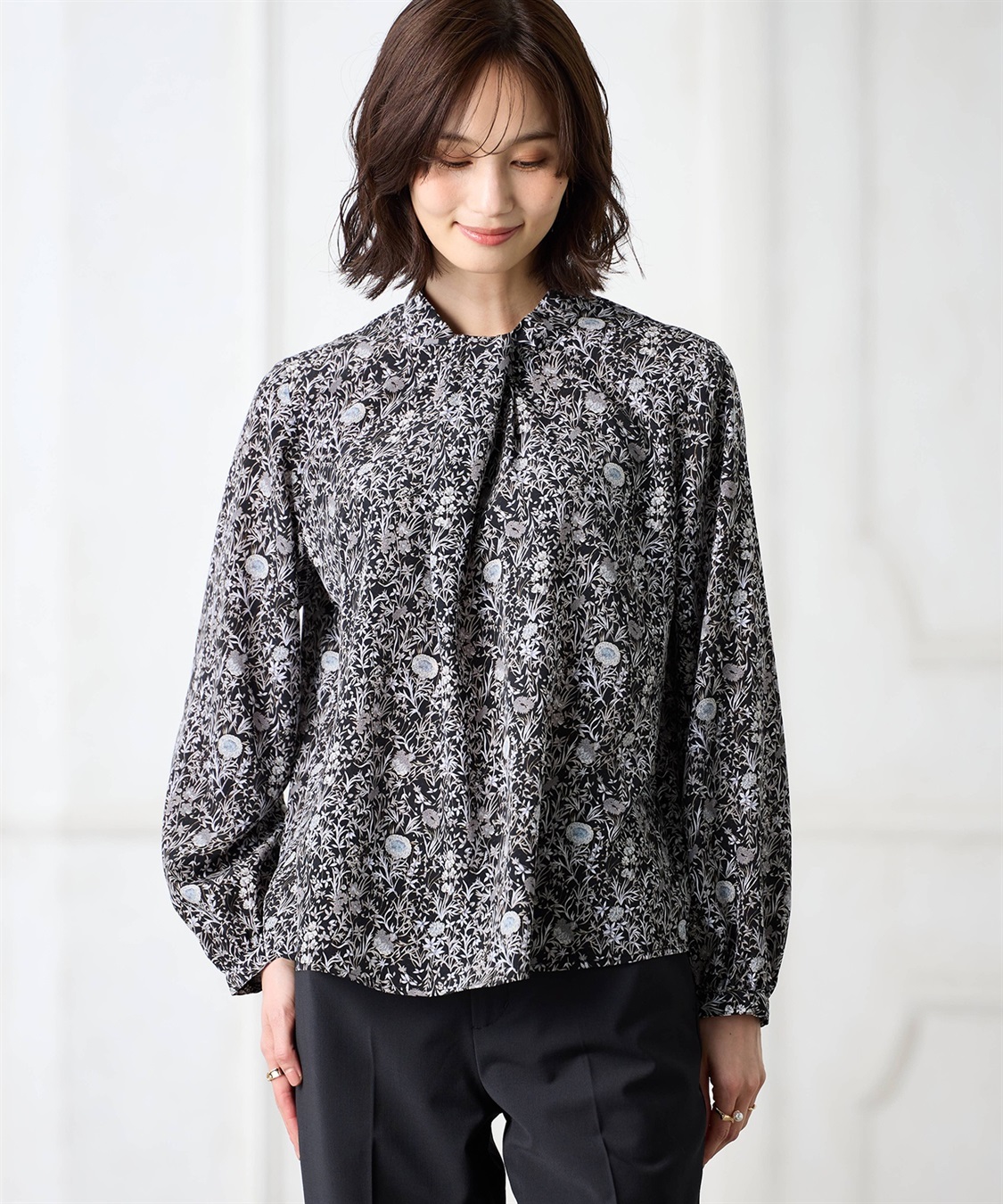 A/C DESIGN BY ALPHA CUBIC リバティプリントブラウス【ファーストライン】_main