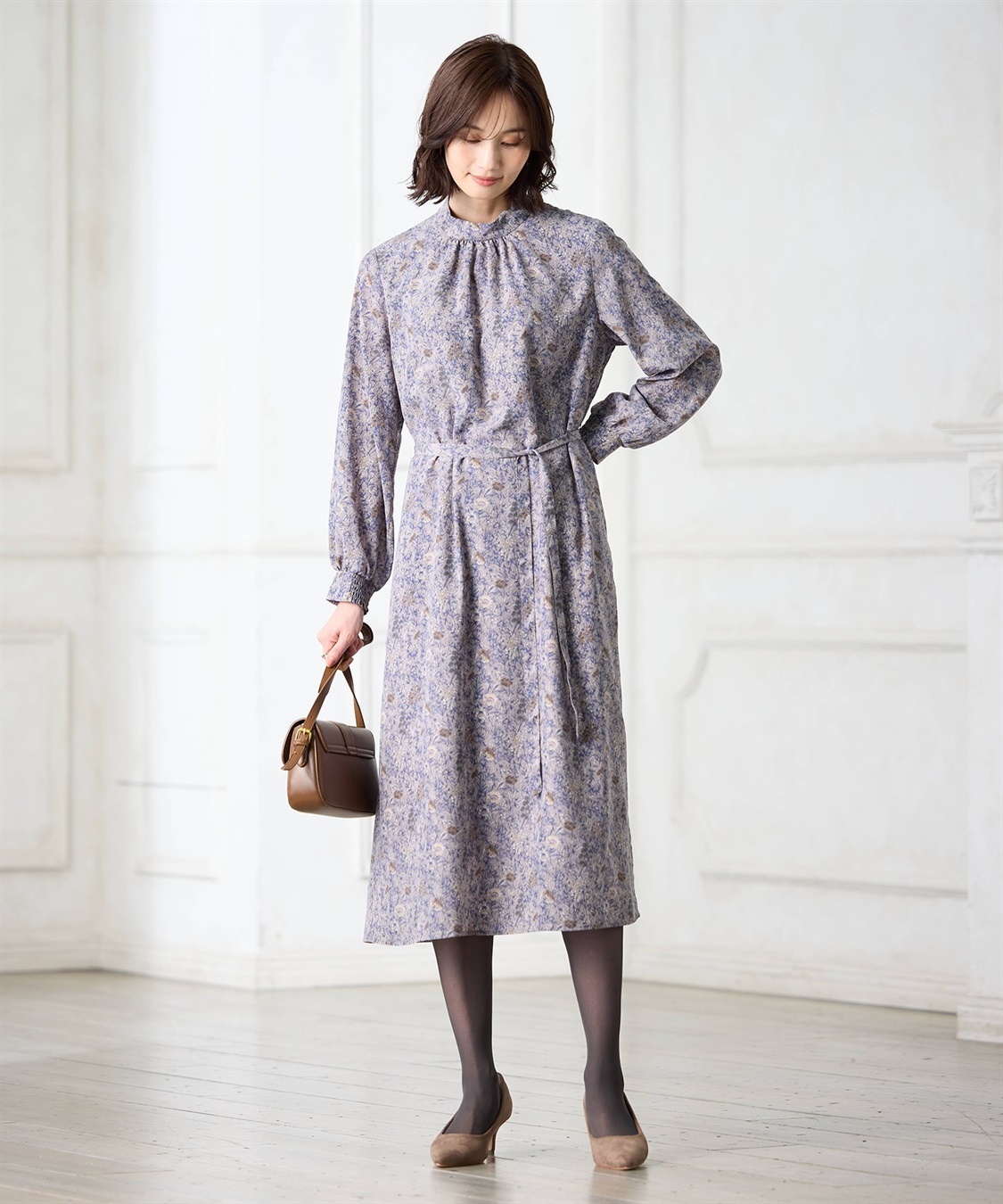 A/C DESIGN BY ALPHA CUBIC リバティプリントワンピース【ファーストライン】_variation_1