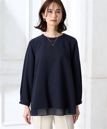 A/C DESIGN BY ALPHA CUBIC シフォンレイヤードブラウス【セットアップ対応】_variationthumb_2