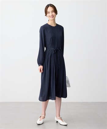 フロントタックワンピース【ファーストライン】(ネイビー-9号)