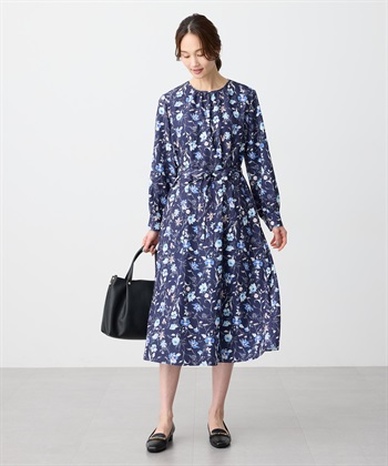 A/C DESIGN BY ALPHA CUBIC プリントワンピース