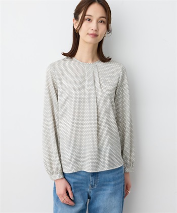 A/C DESIGN BY ALPHA CUBIC チェーンプリントブラウス_variationthumb_1