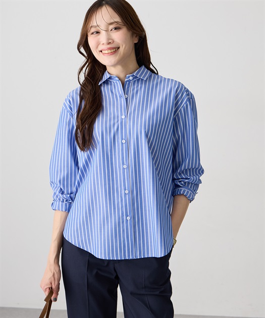 ストライプブラウス