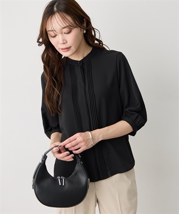 A/C DESIGN BY ALPHA CUBIC ジョーゼットタックブラウス_variationthumb_1