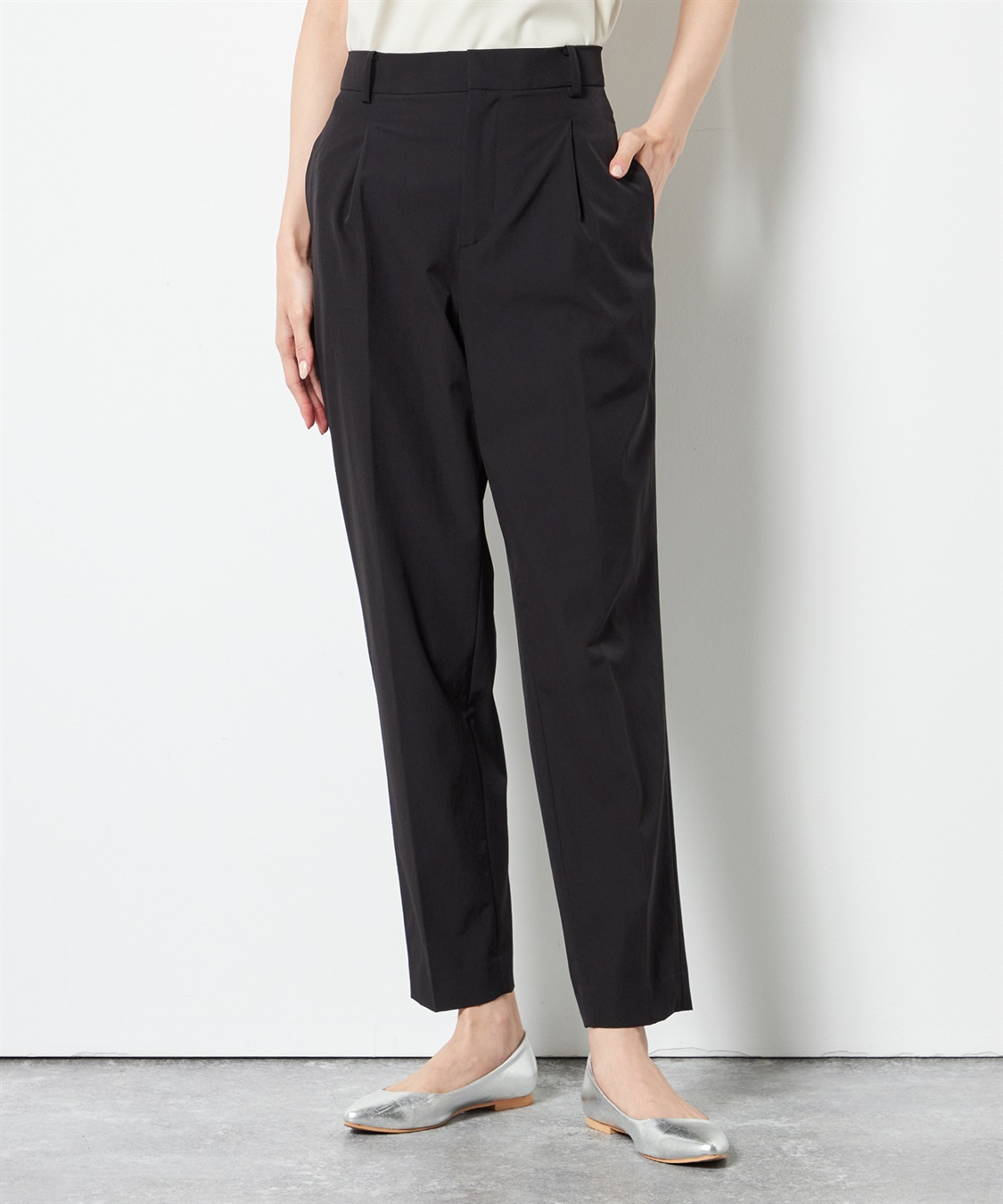 A/C DESIGN BY ALPHA CUBIC ストレッチナイロンテーパードパンツ_variation_1